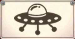 UFOのシルエット